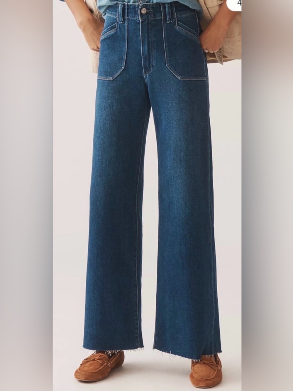 PAIGE Anessa Wide Leg Jeans